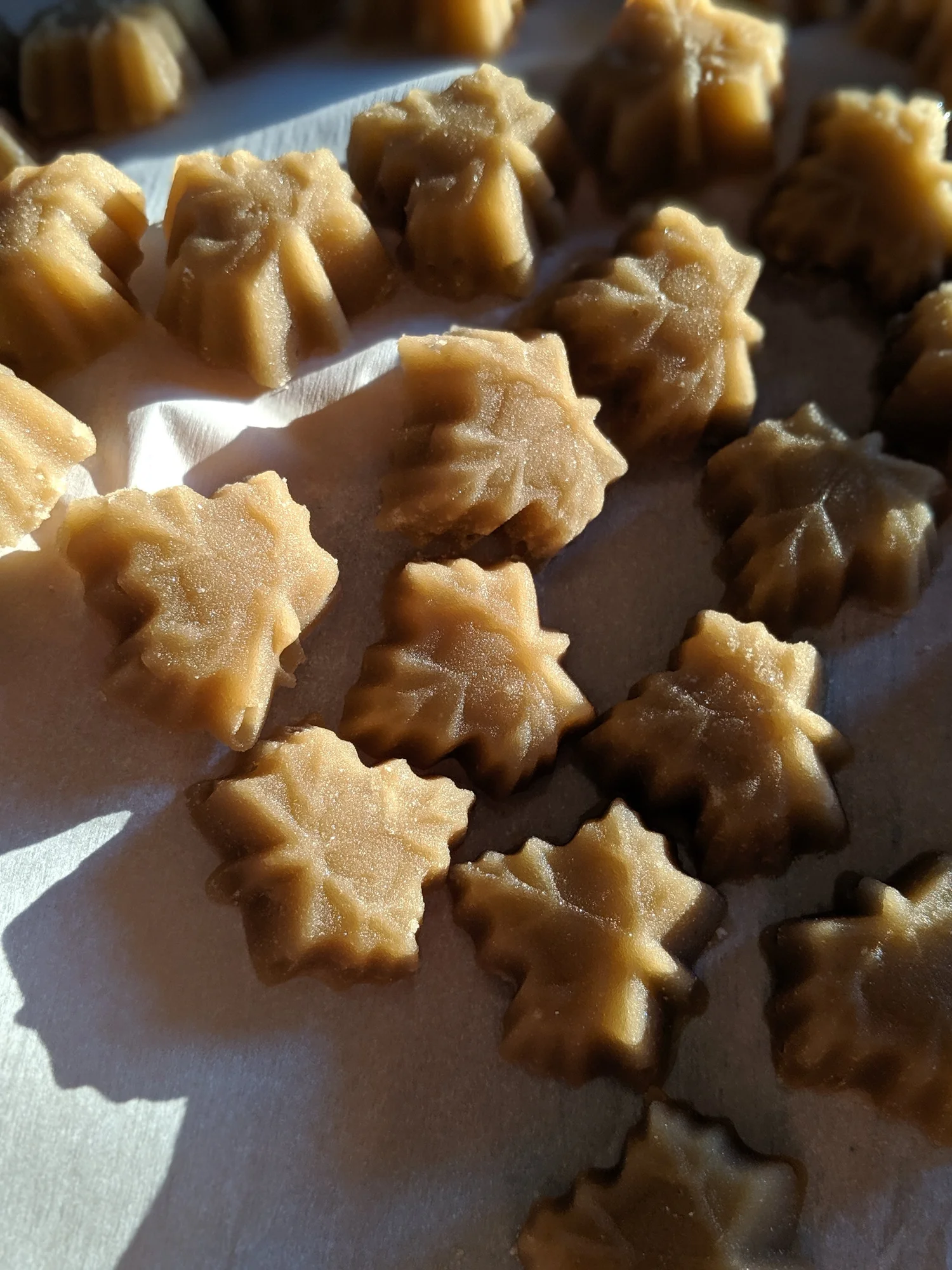 Selbstgemachte Cannabis-Gummies in Blattform