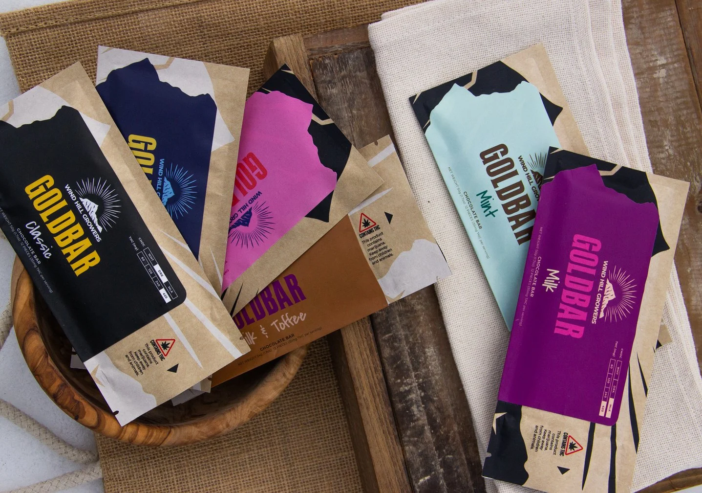 Cannabis Schokolade - GoldBars von Wind Hill Growers